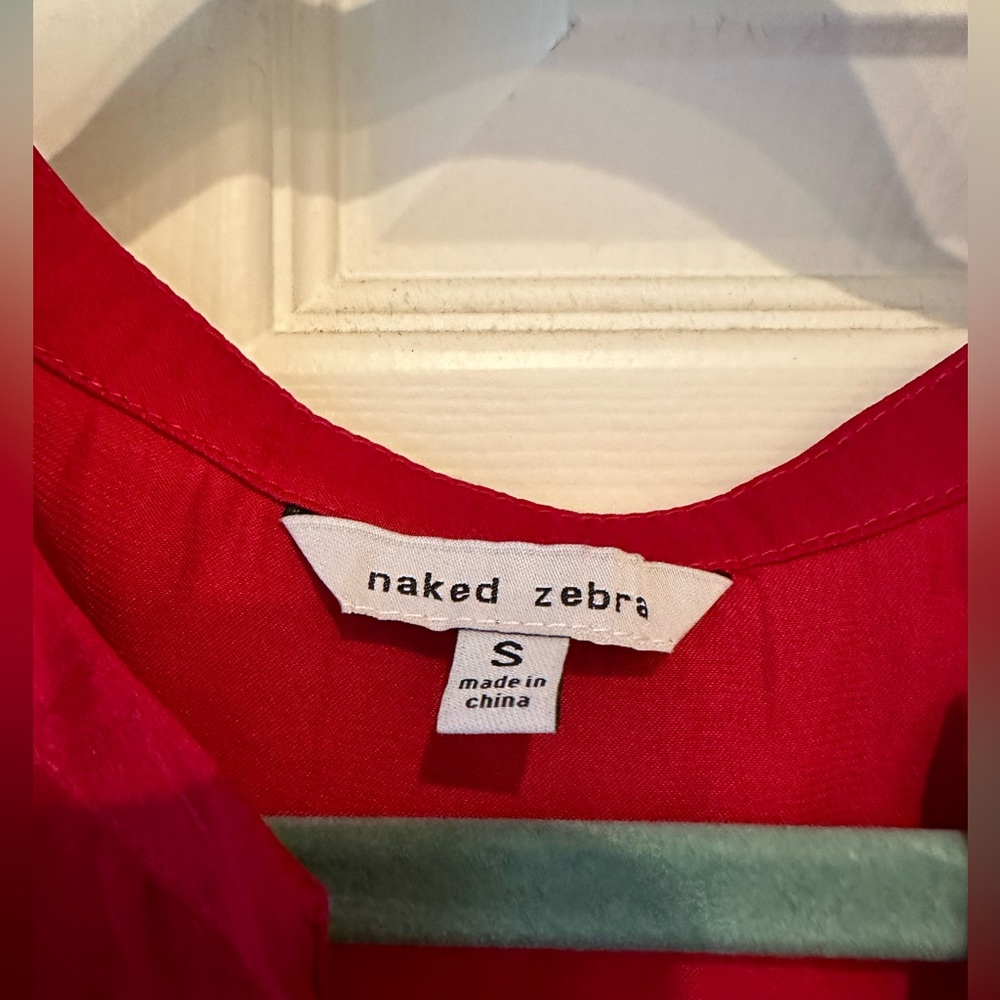 Red Silky Top - Picture 2 of 3